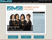 Tablet Screenshot of chambermusicconcerts.org